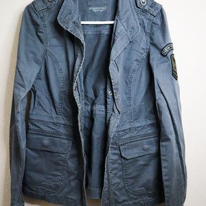 Blue Gray Utility Jacket